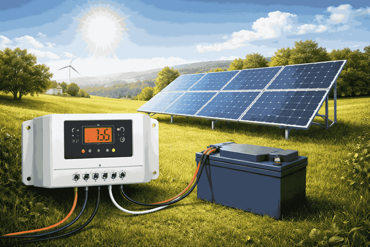 Quyosh kontrolleri orqali quvvaatlash tizimlari